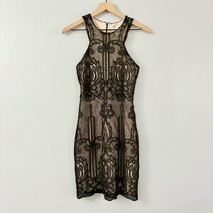 Shilla The Label Dolce Lace Mini Dress Black NWT